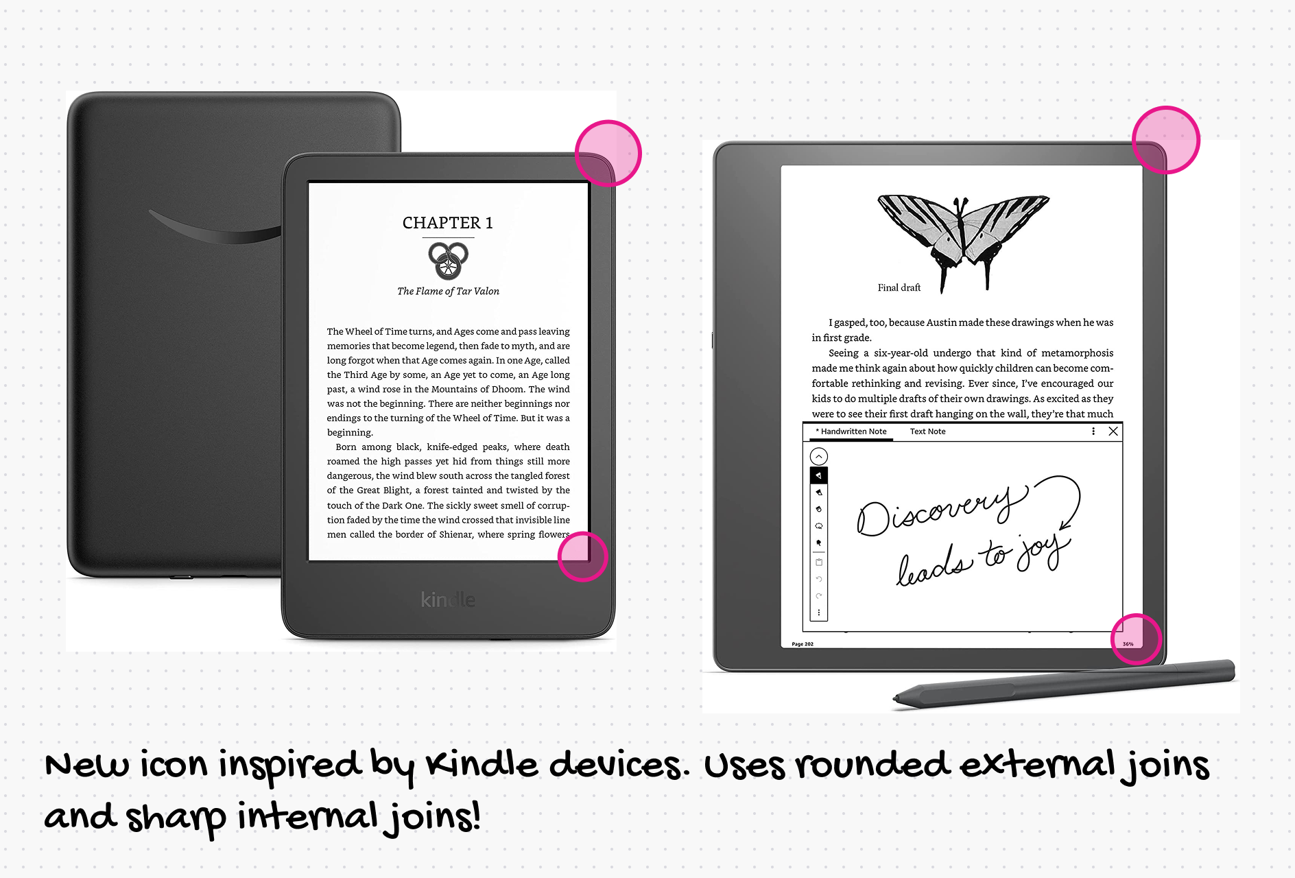 Kindle icons inspiration